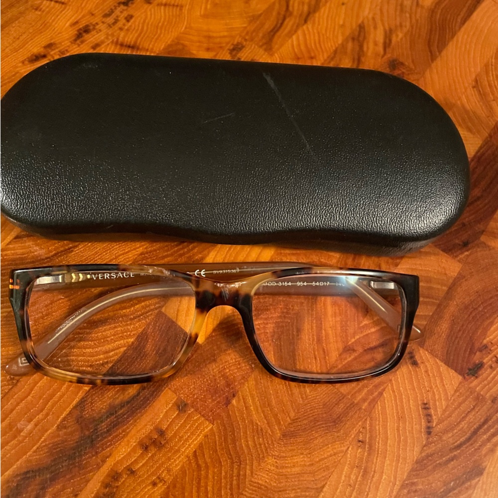 Versace women’s eyeglass frames. Mod 3154954. Tortoise shell. For frames only!